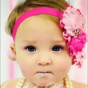 Girls headband photo prop vintage Gift New! 1st